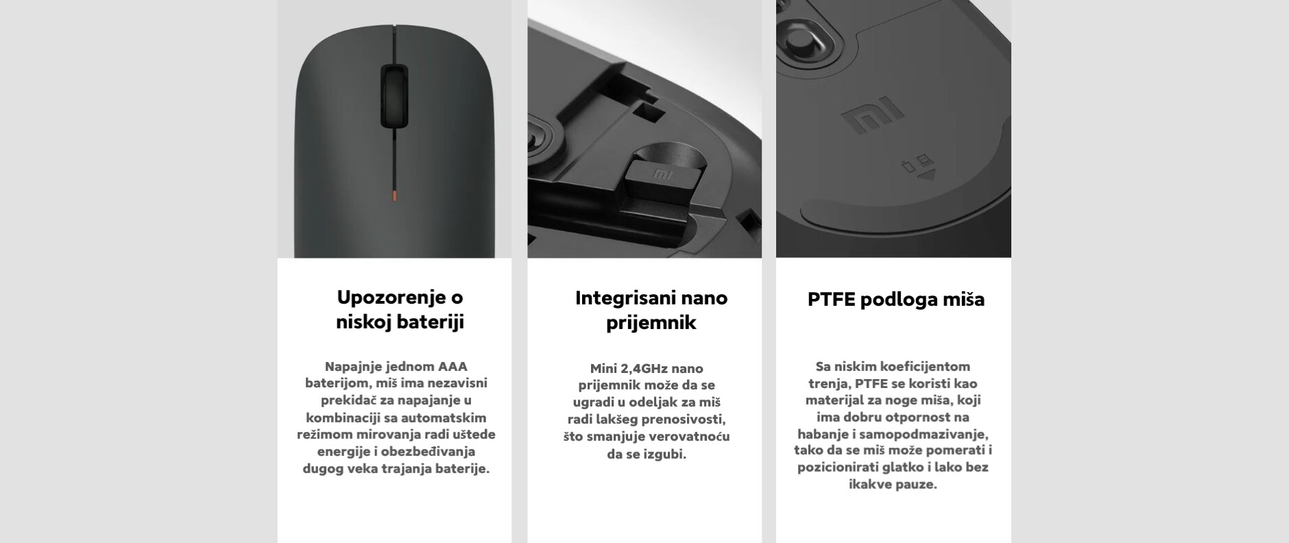 XIAOMI BHR6099GL Wireless miš Lite