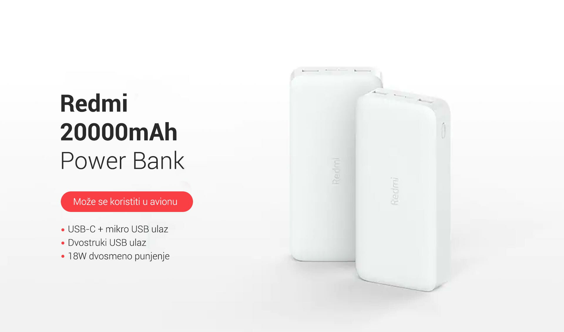 XIAOMI VXN4304GL XIAOMI 20000mAh Mi 18W Fast Charge Power Bank crni