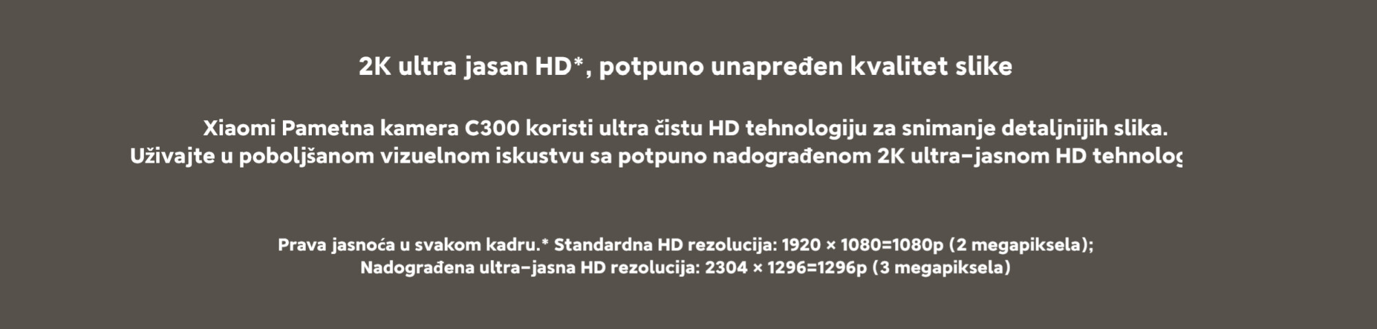 XIAOMI Mi Smart C300 kamera