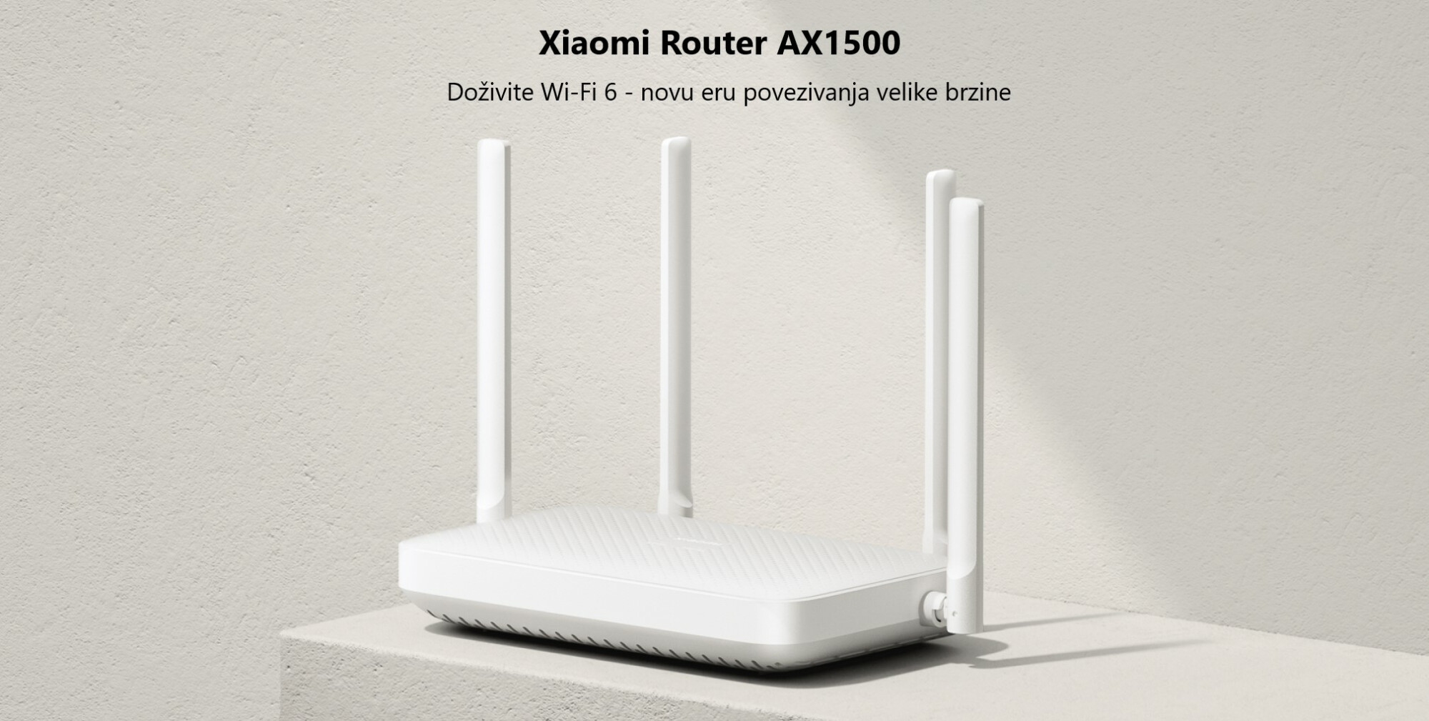 XIAOMI | AX1500 EU Wi-Fi 6 ruter | DVB4412GL