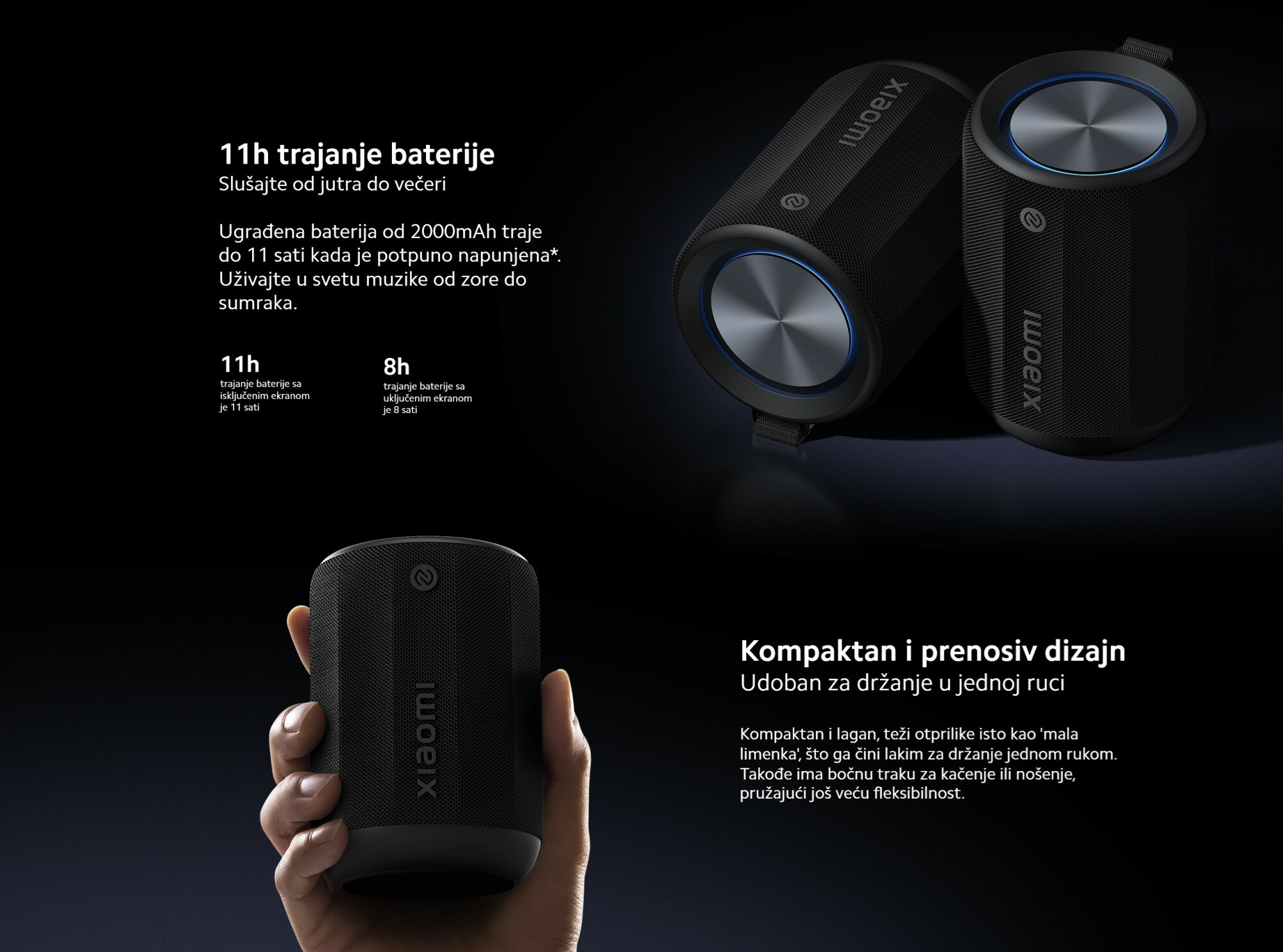 XIAOMI | Mi prenosni Bluetooth zvučnik mini | QBH4274GL