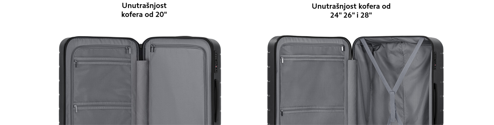 XIAOMI Luggage Classic 20 inča crni kofer