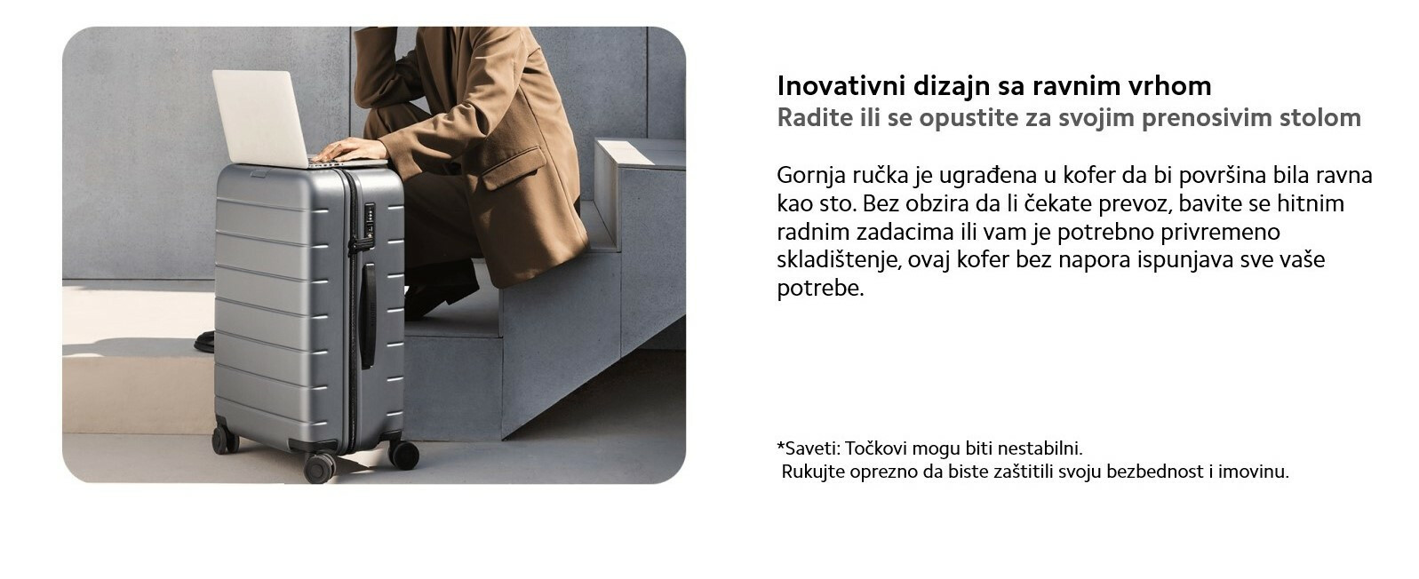 XIAOMI Luggage Classic 20 inča crni kofer