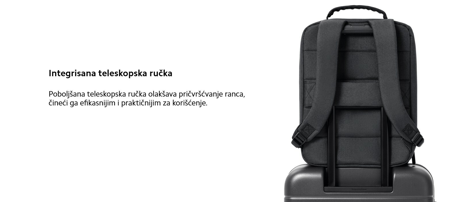 XIAOMI Luggage Classic 20 inča crni kofer