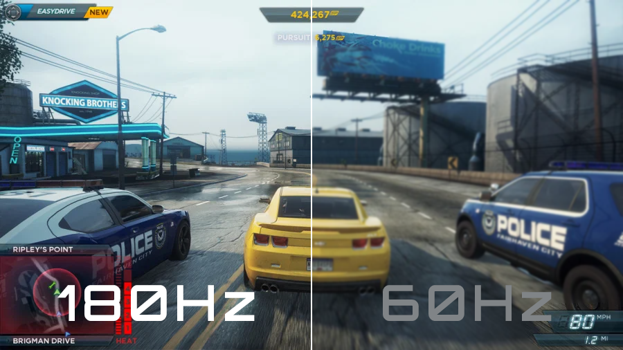 FHD sa 180Hz