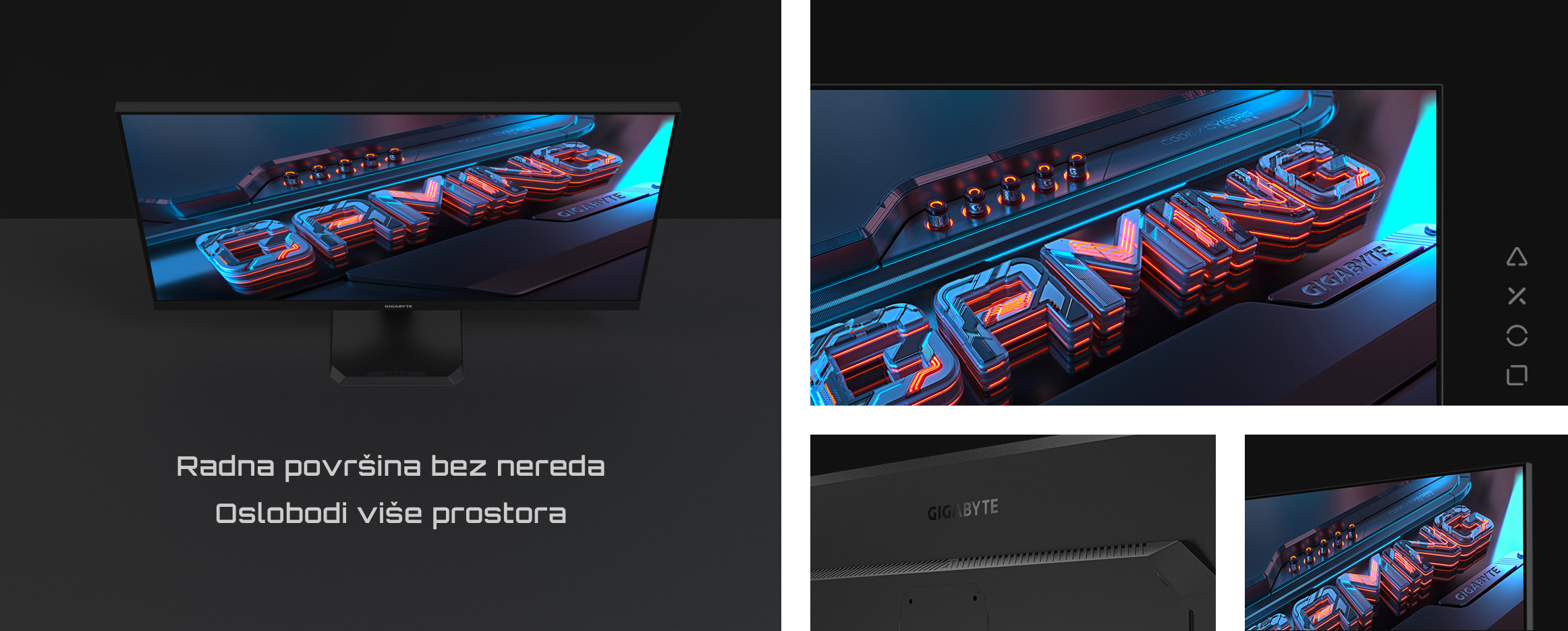 Gigabyte 31.5 inča GS32Q Gaming Monitor