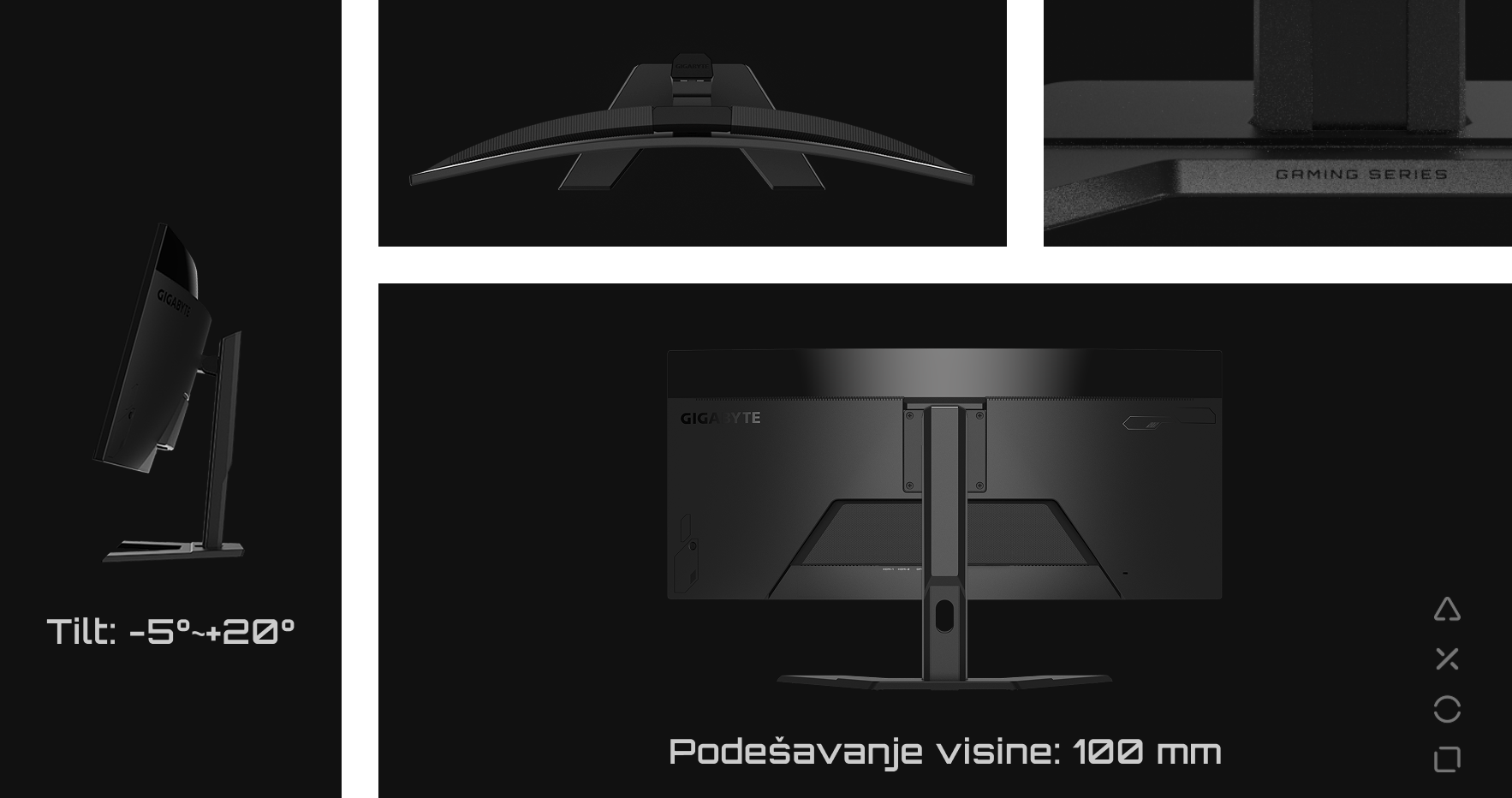 Gigabyte 34 inča G34WQCP Gaming Monitor