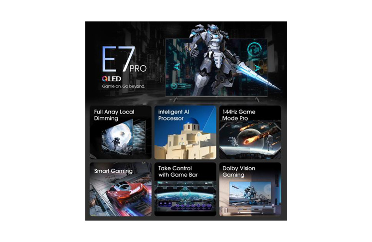 Hisense 55 inča 55E7NQ PRO QLED 4K UHD Smart TV