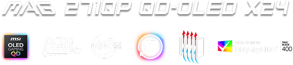 MSI 27 inča MAG 271QP QD-OLED X24 gaming monitor