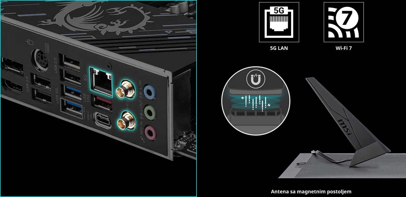 MSI Z890 GAMING PLUS WIFI matična ploča