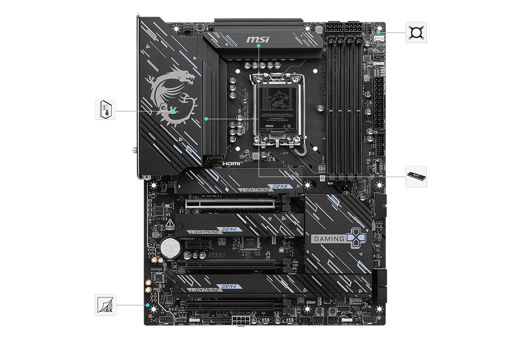 MSI Z890 GAMING PLUS WIFI matična ploča