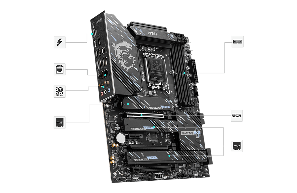 MSI Z890 GAMING PLUS WIFI matična ploča