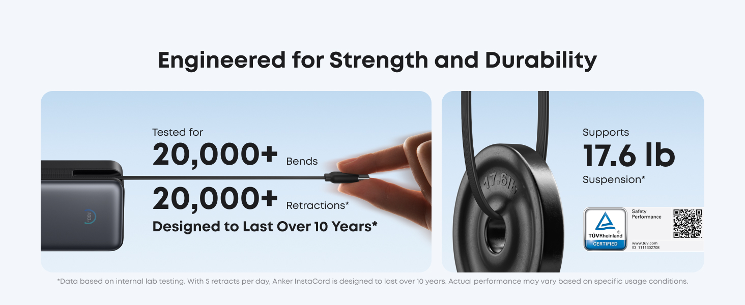 Anker Nano Power Bank 10K, 45W, Built-In Retractable USB-C Cable