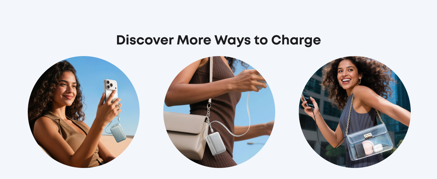 Anker Nano Power Bank 10K, 45W, Built-In Retractable USB-C Cable