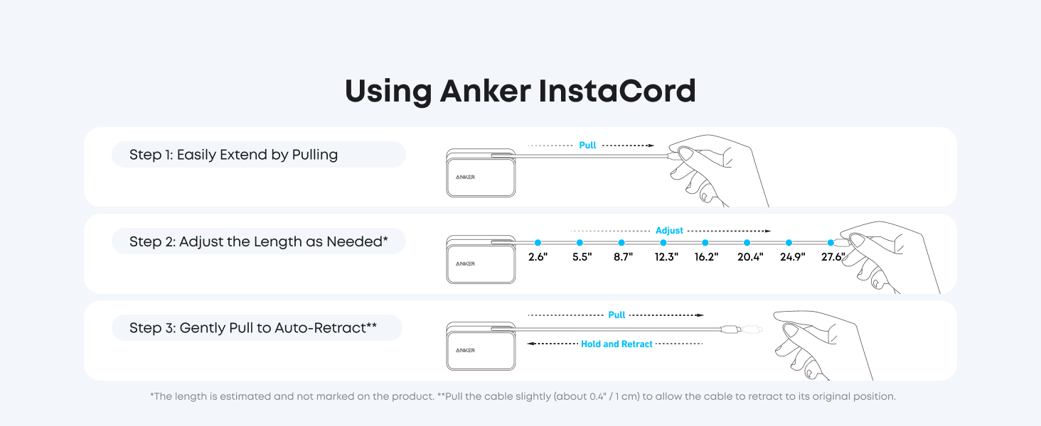 Anker Nano Power Bank 10K, 45W, Built-In Retractable USB-C Cable