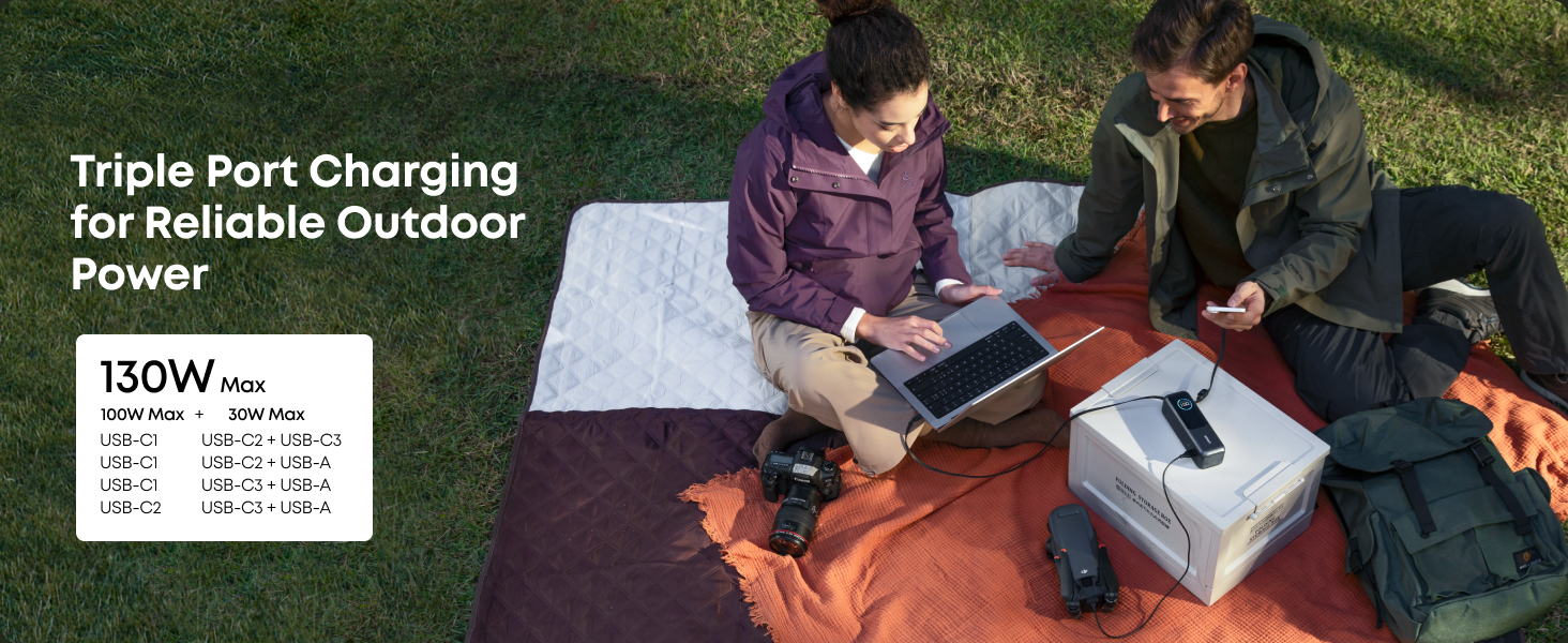 Anker Zolo Power Bank 25K, 165W, Built-In USB-C