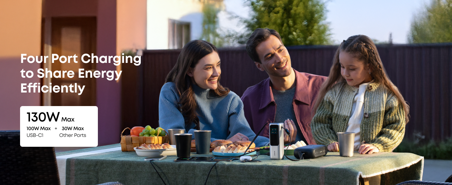 Anker Zolo Power Bank 25K, 165W, Built-In USB-C