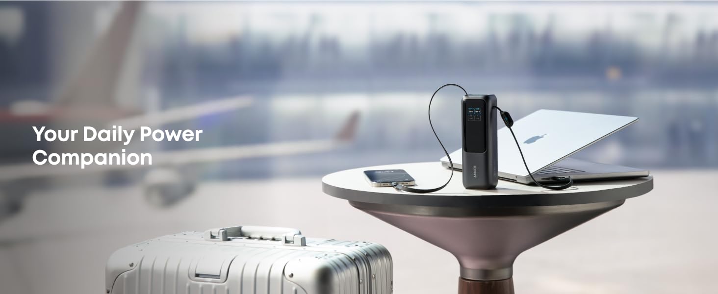 Anker Zolo Power Bank 25K, 165W, Built-In USB-C