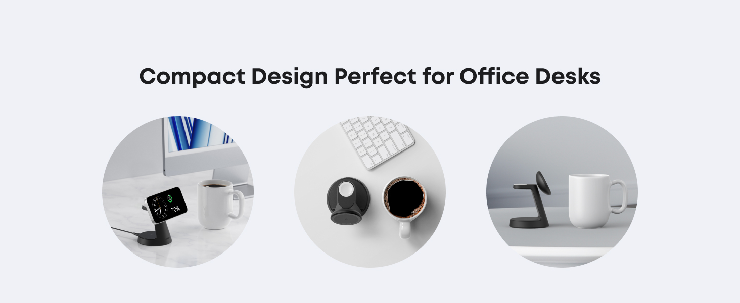 Anker MagGo Wireless Charging Station 3-in-1, Dock Stand cable and charger bundle