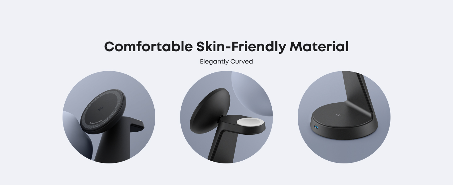 Anker MagGo Wireless Charging Station 3-in-1, Dock Stand cable and charger bundle