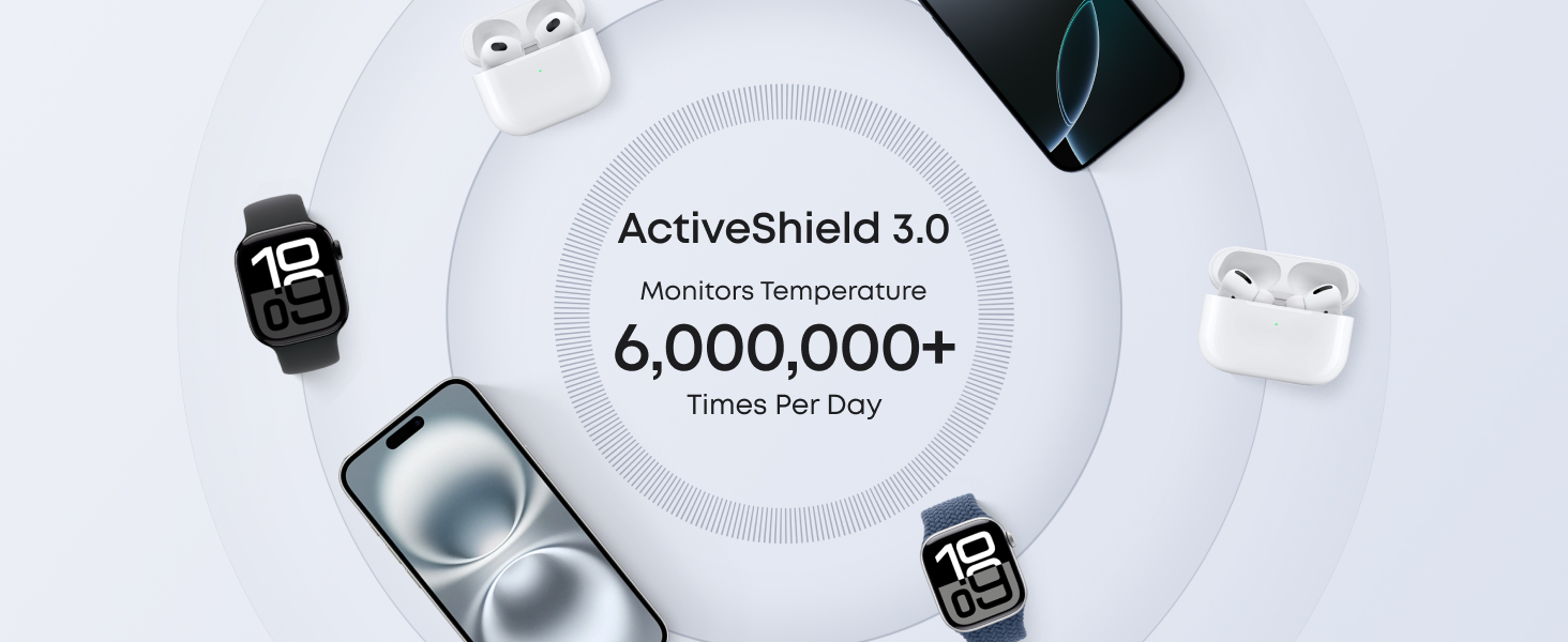 Anker MagGo Wireless Charging Station 3-in-1, Dock Stand cable and charger bundle