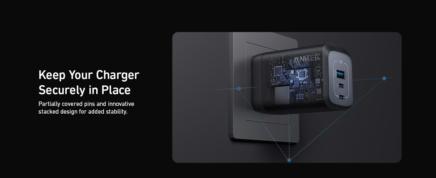 Anker Prime Charger 100W, 3 Ports, GaNPrime