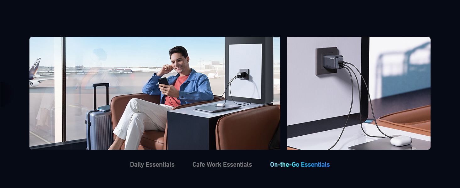 Anker Prime Charger 100W, 3 Ports, GaNPrime