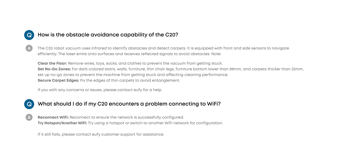 eufy Robot Vacuum Omni C20