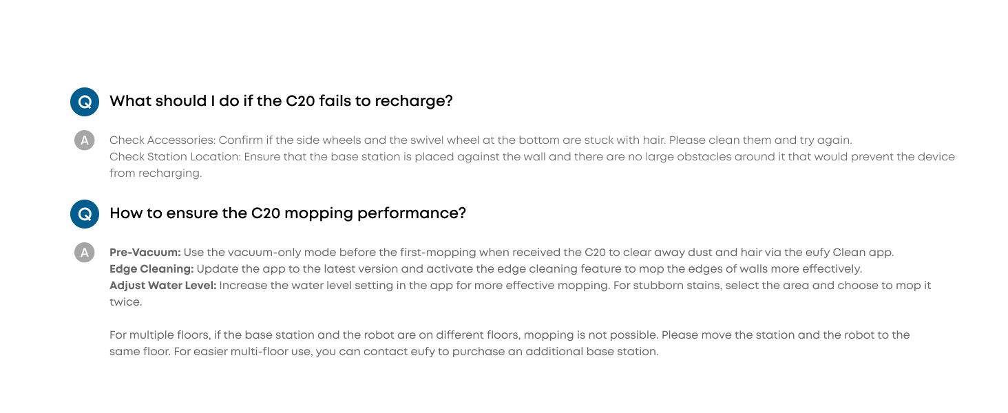 eufy Robot Vacuum Omni C20