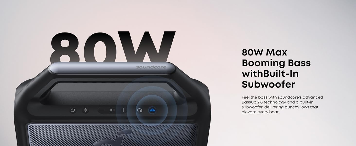 Soundcore Boom 2 80W 2.1 prenosivi bluetooth IPX7 zvučnik