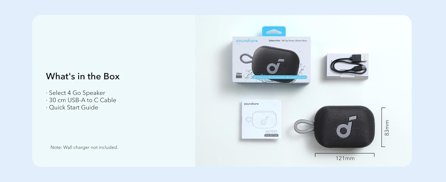 Soundcore Select 4 Go prenosivi bluetooth IP67 zvučnik