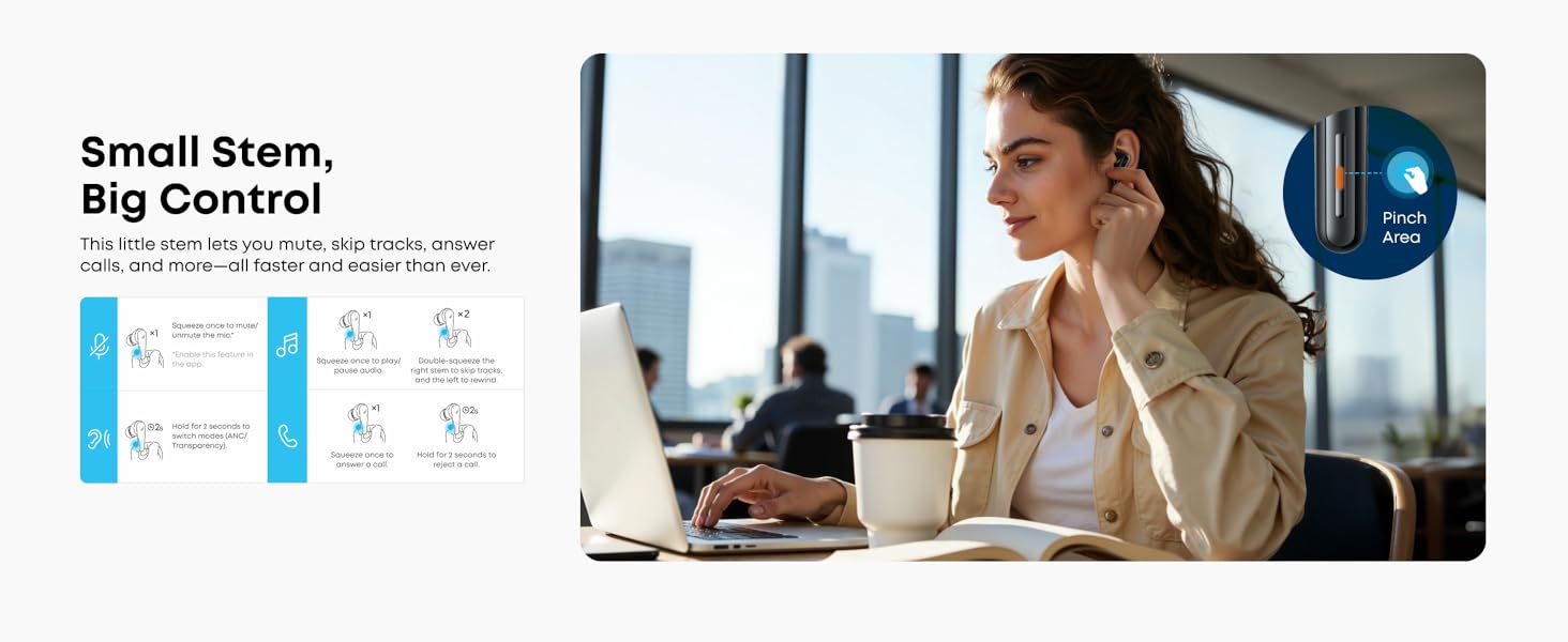 Soundcore Liberty 5 TWS ANC BT bubice sa mikrofonom