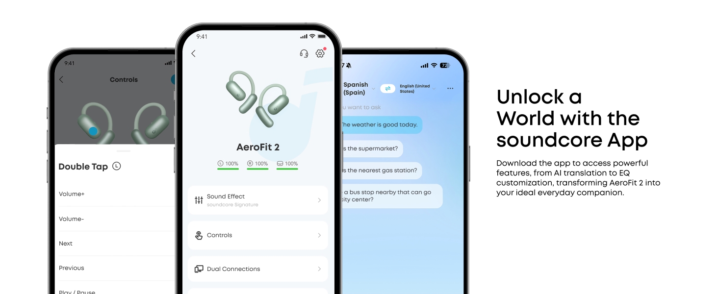 Soundcore AeroFit 2 BT bubice sa mikrofonom
