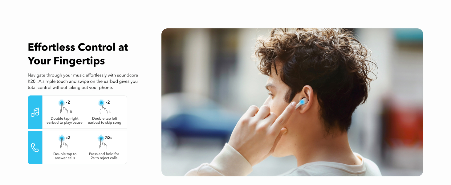 Soundcore K20i TWS BT bubice sa mikrofonom