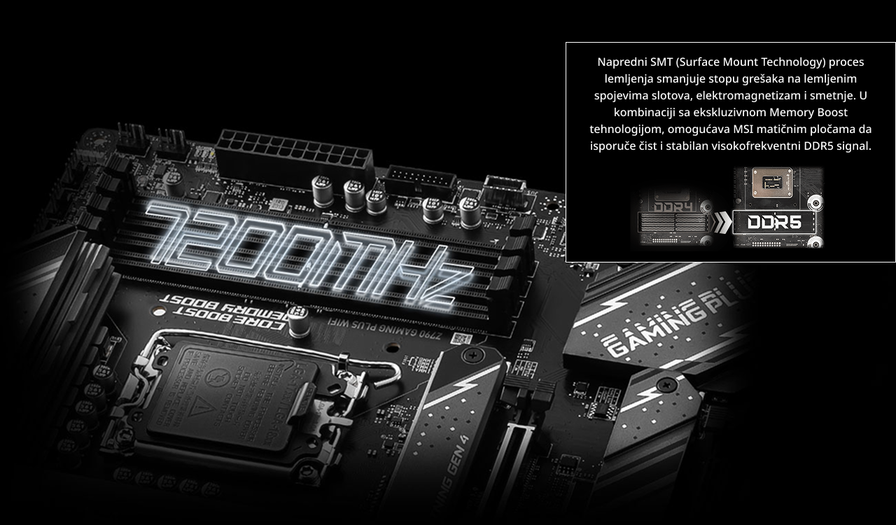 MSI Z790 GAMING PLUS WIFI matična ploča