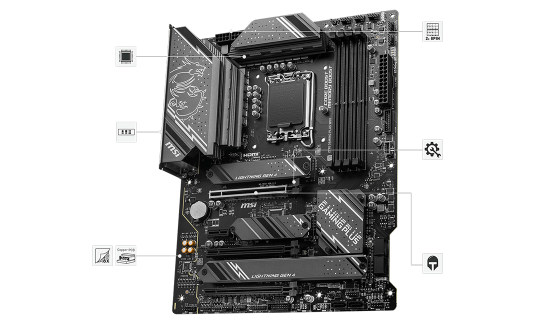 MSI Z790 GAMING PLUS WIFI matična ploča