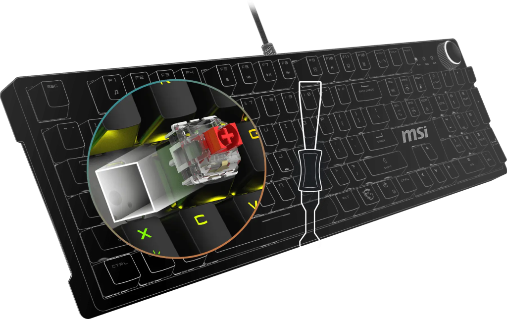 MSI FORGE GK320 (red switch) US tastatura