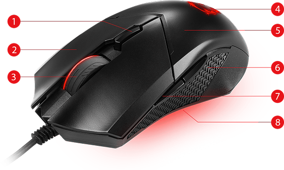 MSI Clutch GM08 gaming miš