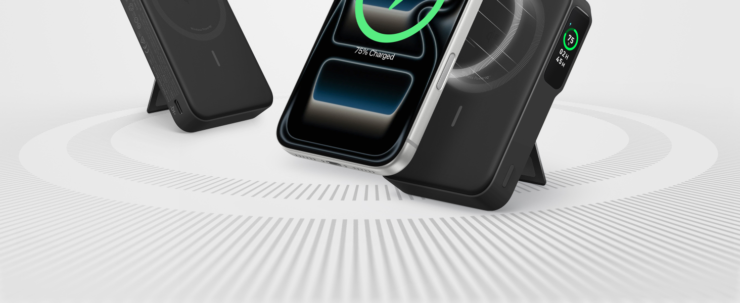 Anker MagGo 10000mAh, 27W, bežični Power Bank crni