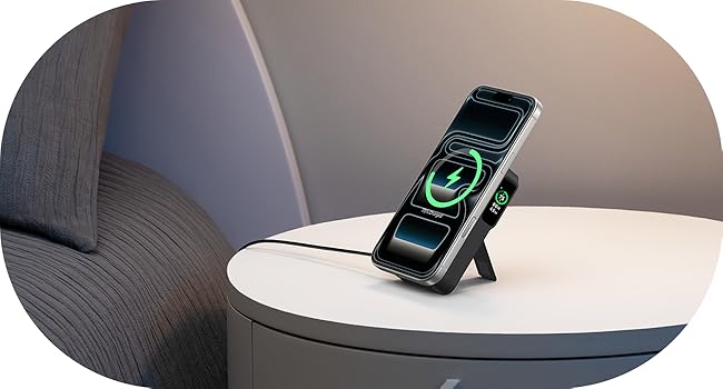 Anker MagGo 10000mAh, 27W, bežični Power Bank crni