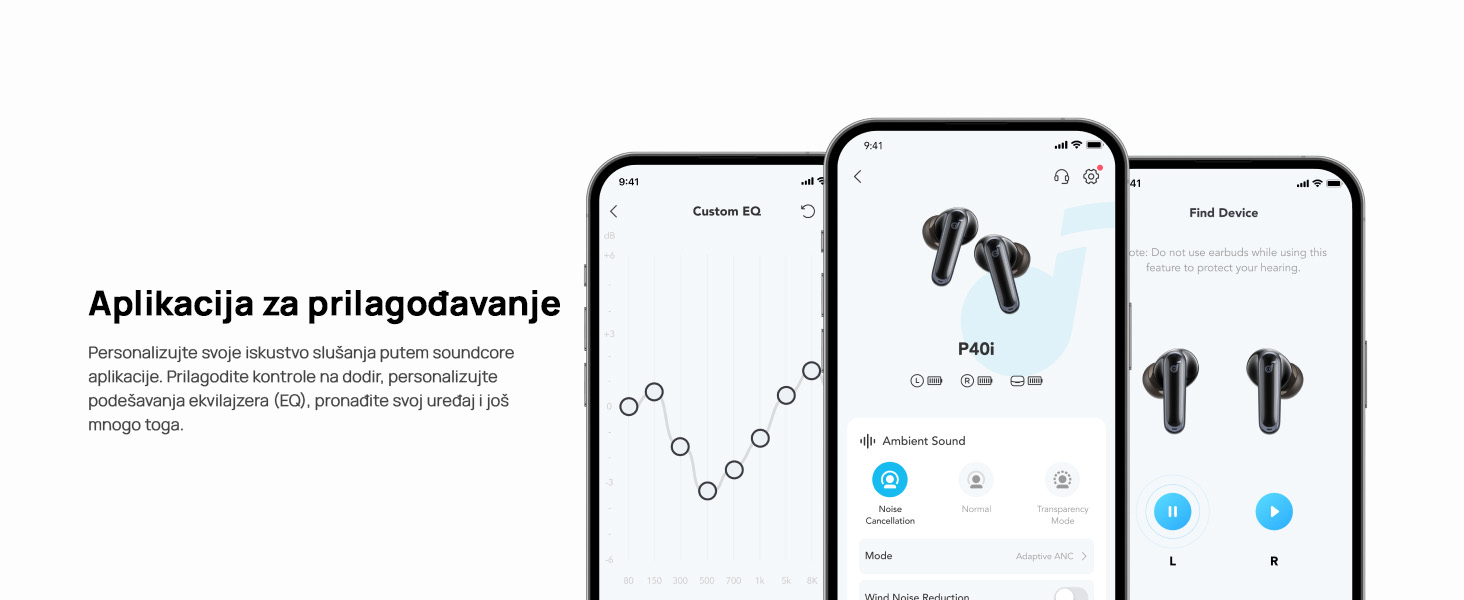 Anker Soundcore P40i TWS BT bubice sa mikrofonom