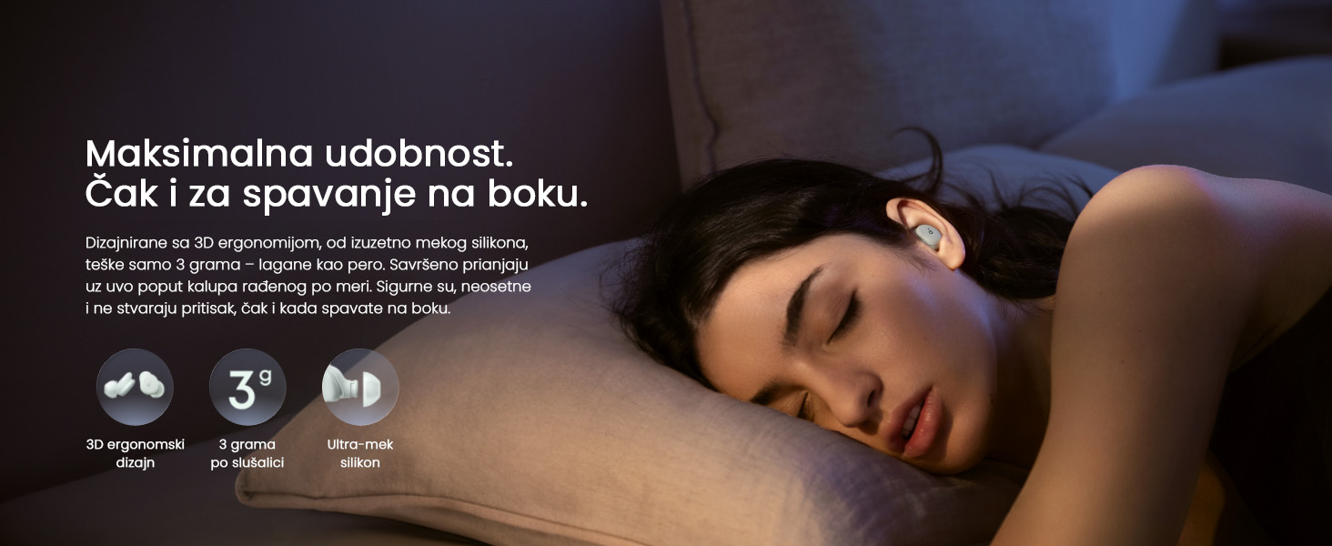 Anker Soundcore Sleep A30 Noise Masking bluetooth bežične bubice zelene