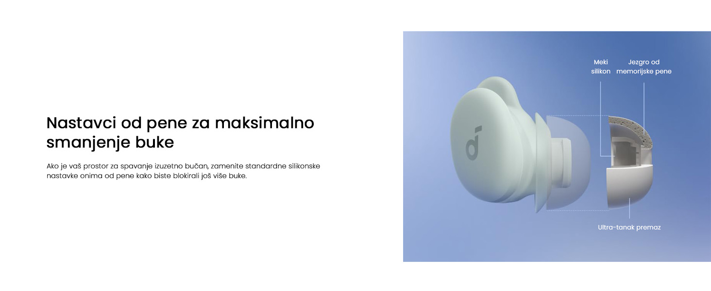 Anker Soundcore Sleep A30 Noise Masking bluetooth bežične bubice zelene