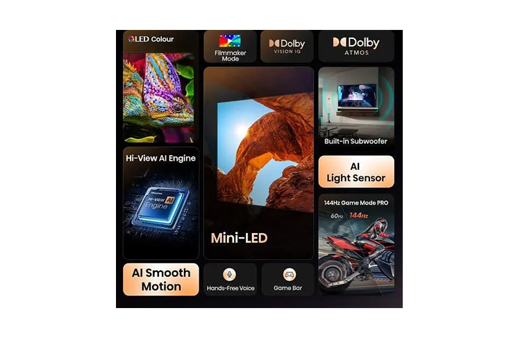 Hisense 65 inča 65U7Q ULED Mini-LED 4K UHD Smart TV