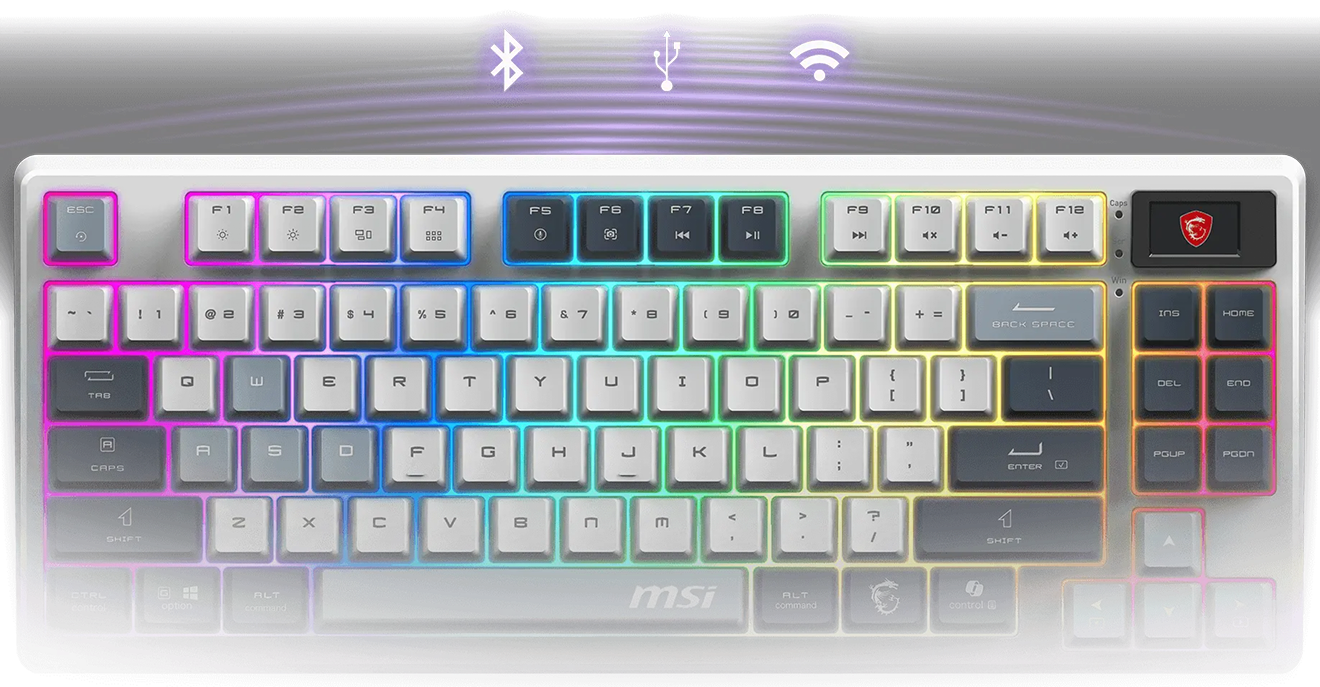 MSI FORGE GK600 TKL SKY US wireless tastatura