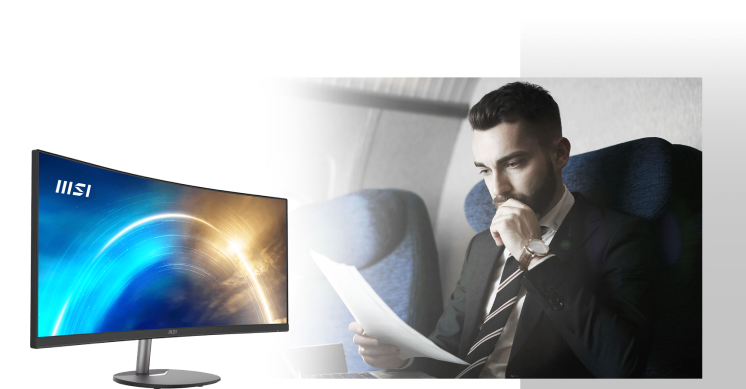 MSI 34 inča PRO MP341CQ E12 FHD 3440 x 1440 VA 100 Hz business monitor
