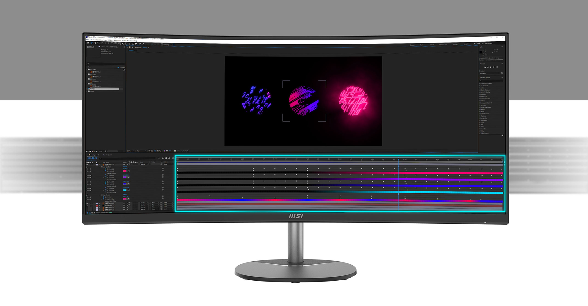 MSI 34 inča PRO MP341CQ E12 FHD 3440 x 1440 VA 100 Hz business monitor