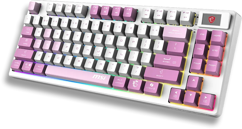 MSI FORGE GK600 TKL VIOLET US wireless tastatura