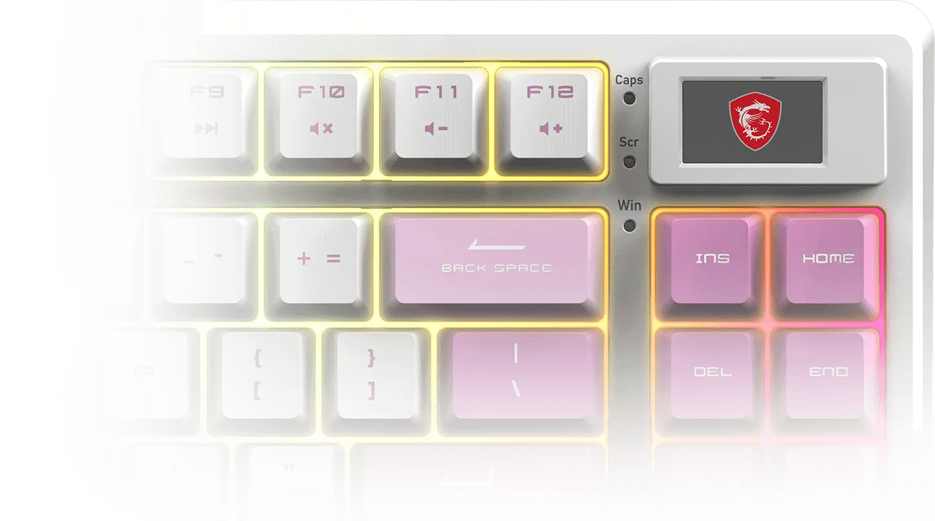 MSI FORGE GK600 TKL VIOLET US wireless tastatura