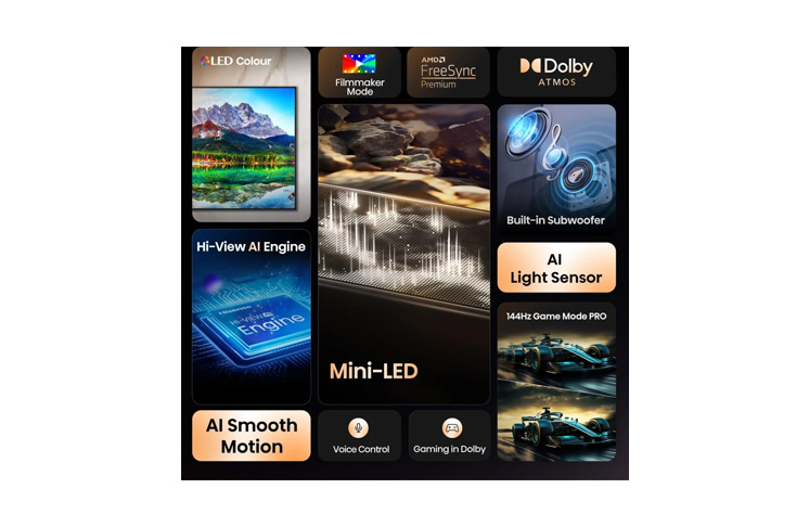 Hisense 75 inča 75E8Q Hi-QLED 4K UHD Smart TV